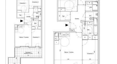 Apartment 4 rooms of 83 m² in Morangis (91420)