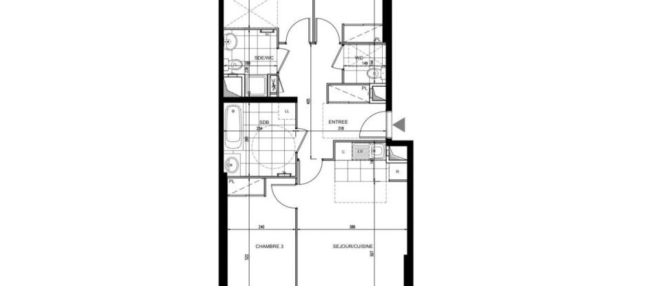 Apartment 4 rooms of 82 m² in Houilles (78800)