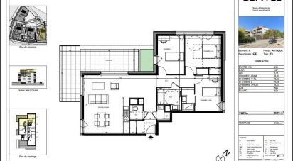 Apartment 4 rooms of 89 sq m in Annemasse (74100)