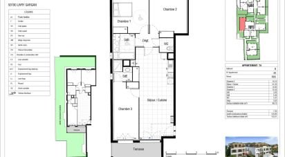 Appartement 4 pièces de 88 m² à Livry-Gargan (93190)