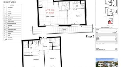 Appartement 4 pièces de 76 m² à Livry-Gargan (93190)