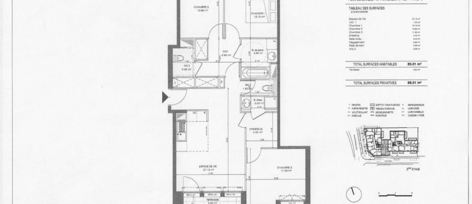 Apartment 4 rooms of 85 m² in Antony (92160)