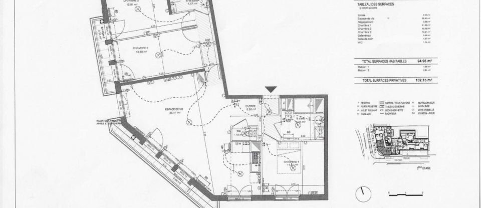 Appartement 4 pièces de 94 m² à Antony (92160)