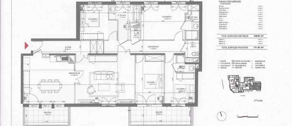 Appartement 5 pièces de 140 m² à Antony (92160)