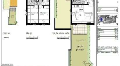 House 3 rooms of 71 m² in Aix-en-Provence (13080)