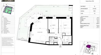 Appartement 3 pièces de 58 m² à Aubervilliers (93300)