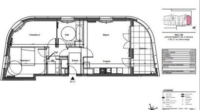 Apartment 4 rooms of 87 m² in La Courneuve (93120)