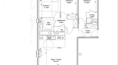 Appartement 4 pièces de 81 m² à Claye-Souilly (77410)