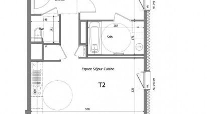 Appartement 2 pièces de 43 m² à Reignier-Ésery (74930)