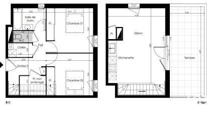 Duplex 3 rooms of 65 m² in Le Taillan-Médoc (33320)