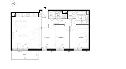 Apartment 4 rooms of 76 m² in Provins (77160)