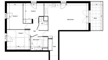 Appartement 4 pièces de 81 m² à Rillieux-la-Pape (69140)