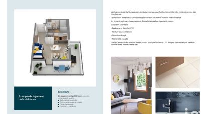 Appartement 1 pièce de 23 m² à Joué-lès-Tours (37300)
