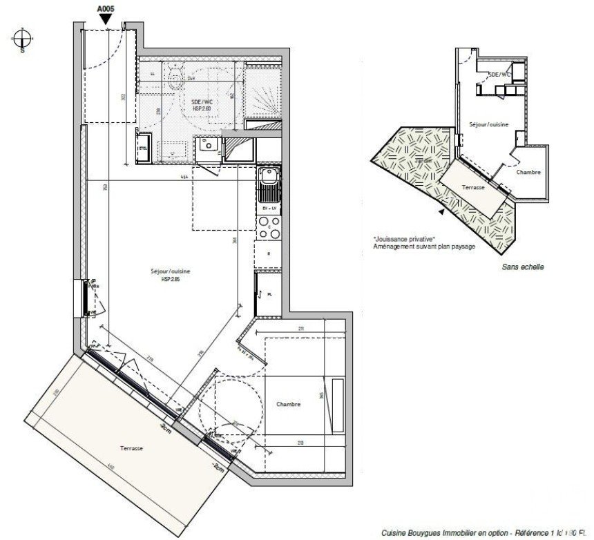 Appartement 2 pièces de 44 m² à Nantes (44100)