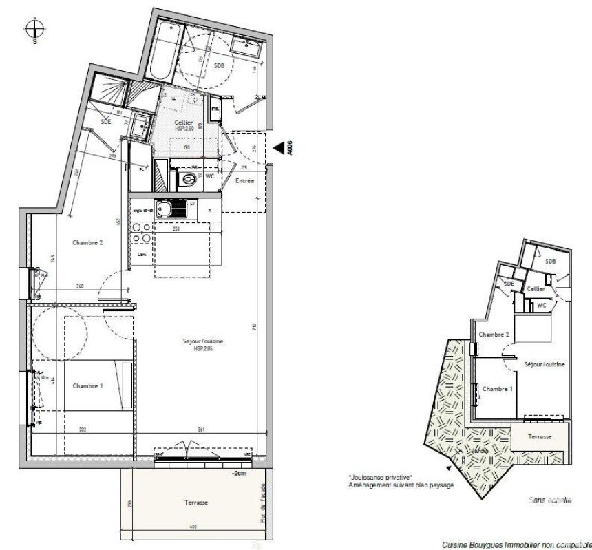 Appartement 3 pièces de 64 m² à Nantes (44100)