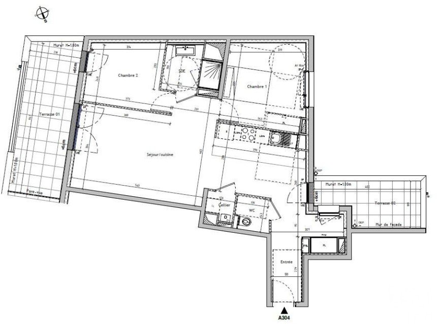 Appartement 3 pièces de 71 m² à Nantes (44100)