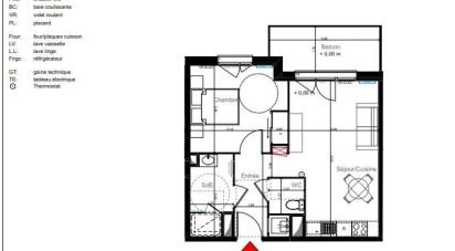 Apartment 2 rooms of 44 m² in La Teste-de-Buch (33260)