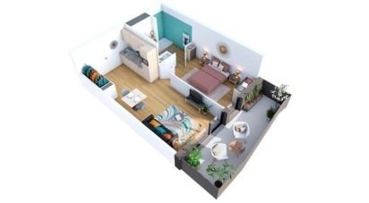 Appartement 1 pièce de 28 m² à Agde (34300)