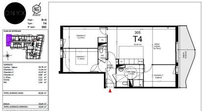 Appartement 4 pièces de 83 m² à Agde (34300)