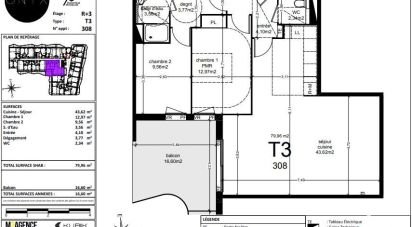 Apartment 3 rooms of 80 sq m in Agde (34300)