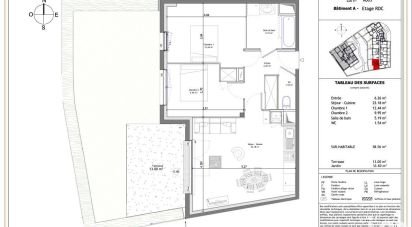 Appartement 3 pièces de 58 m² à Mordelles (35310)