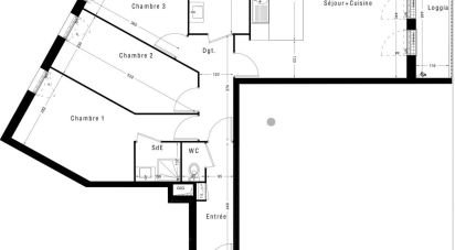 Apartment 4 rooms of 77 m² in Pomponne (77400)