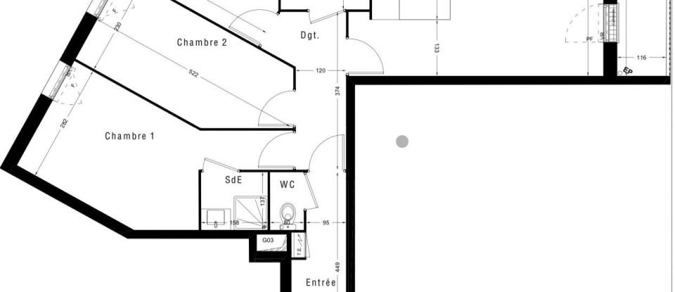 Apartment 4 rooms of 77 m² in Pomponne (77400)