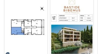 Appartement 3 pièces de 68 m² à Aix-en-Provence (13100)