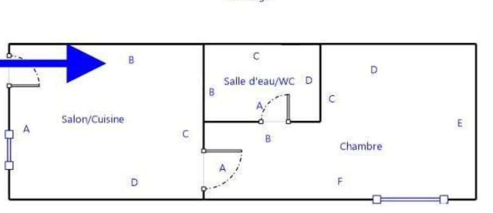 Appartement 2 pièces de 27 m² à Brignoles (83170)