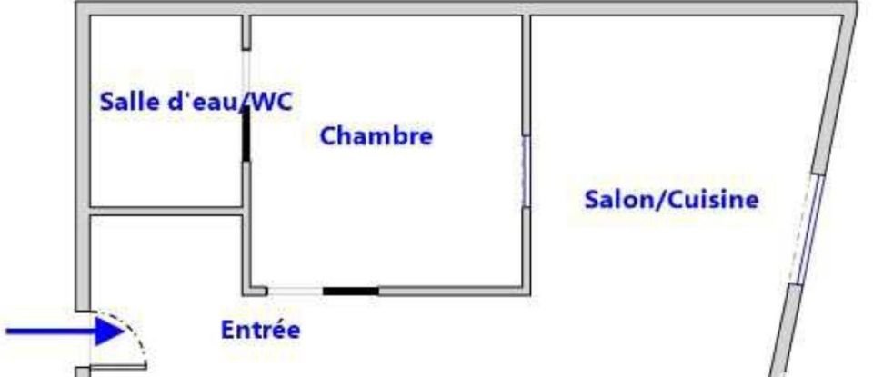 Appartement 2 pièces de 28 m² à Brignoles (83170)