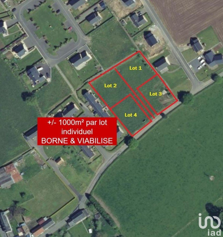 Land of 946 m² in Les Loges-Marchis (50600)