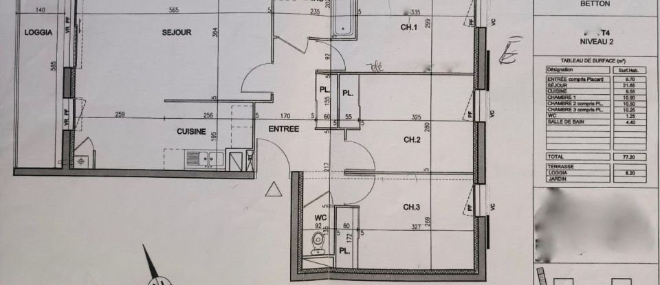 Apartment 4 rooms of 77 m² in Betton (35830)