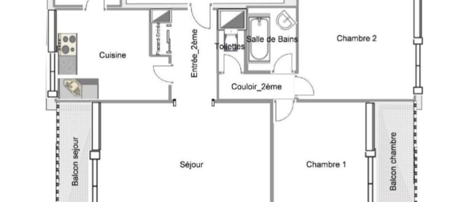 Appartement 3 pièces de 73 m² à Créteil (94000)