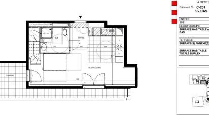 Apartment 4 rooms of 94 m² in Massy (91300)