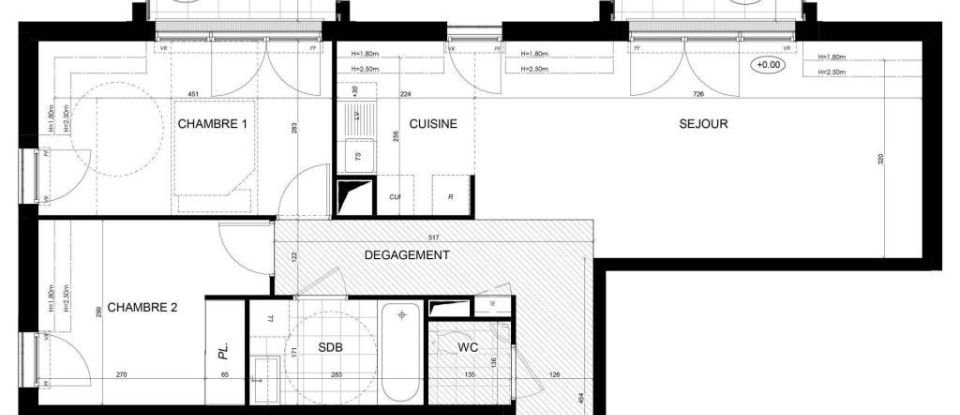 Appartement 3 pièces de 69 m² à Brunoy (91800)