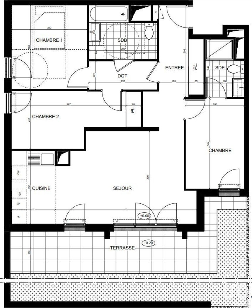 Apartment 4 rooms of 81 m² in Brunoy (91800)