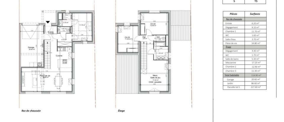 Maison 5 pièces de 114 m² à - (85340)