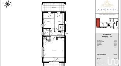 Appartement 3 pièces de 68 m² à Saint-Brevin-les-Pins (44250)