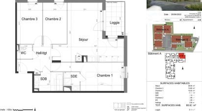 Appartement 4 pièces de 80 m² à Jassans-Riottier (01480)