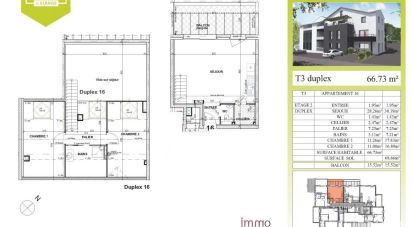 Apartment 3 rooms of 67 m² in Illange (57970)