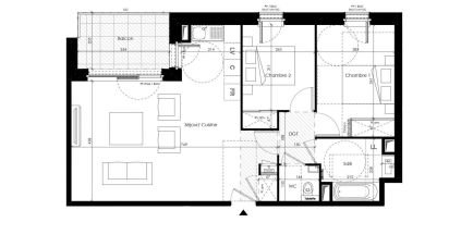Apartment 3 rooms of 64 sq m in Annemasse (74100)