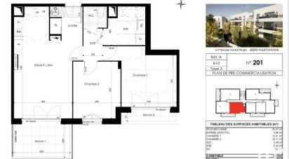 Appartement 3 pièces de 58 m² à Villefontaine (38090)