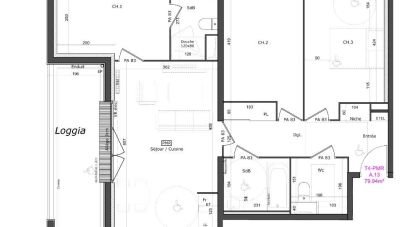 Appartement 4 pièces de 80 m² à Gonneville-sur-Honfleur (14600)