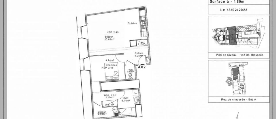 Appartement 2 pièces de 56 m² à Senlis (60300)