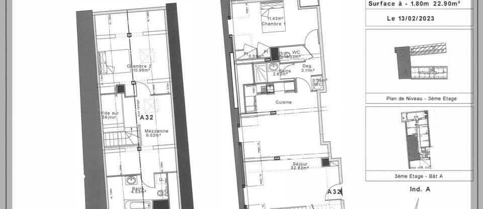 Apartment 3 rooms of 81 m² in Senlis (60300)