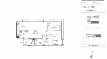 Appartement 3 pièces de 73 m² à Senlis (60300)
