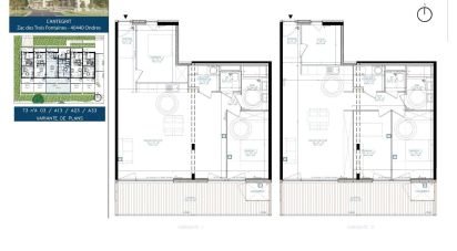Appartement 3 pièces de 86 m² à Ondres (40440)