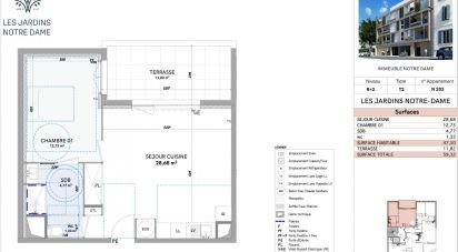 Appartement 3 pièces de 66 m² à Nîmes (30000)