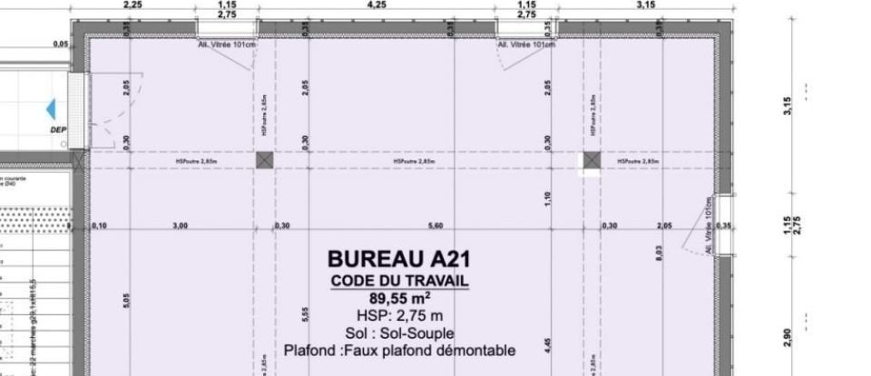 Murs commerciaux de 89 m² à Muret (31600)