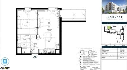 Appartement 2 pièces de 41 m² à Metz (57050)